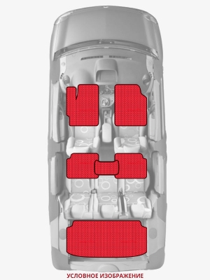 ЭВА коврики «Queen Lux» комплект для Chevrolet Prizm (3G)